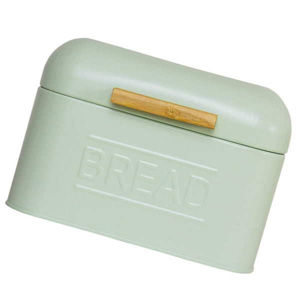 Caja para almacenar pan, panera de encimera, panera multiusos de encimera, verde claro