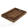 thumbnail image 4 of Bandeja Multiusos de Madera Perfecl 2 uds Almacenamiento de Alimentos, 4 of 6