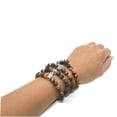 thumbnail image 2 of de elástica de cristal de piedra de natural Corona de plata Hugo Pulsera de cuentas de cristal, 2 of 10