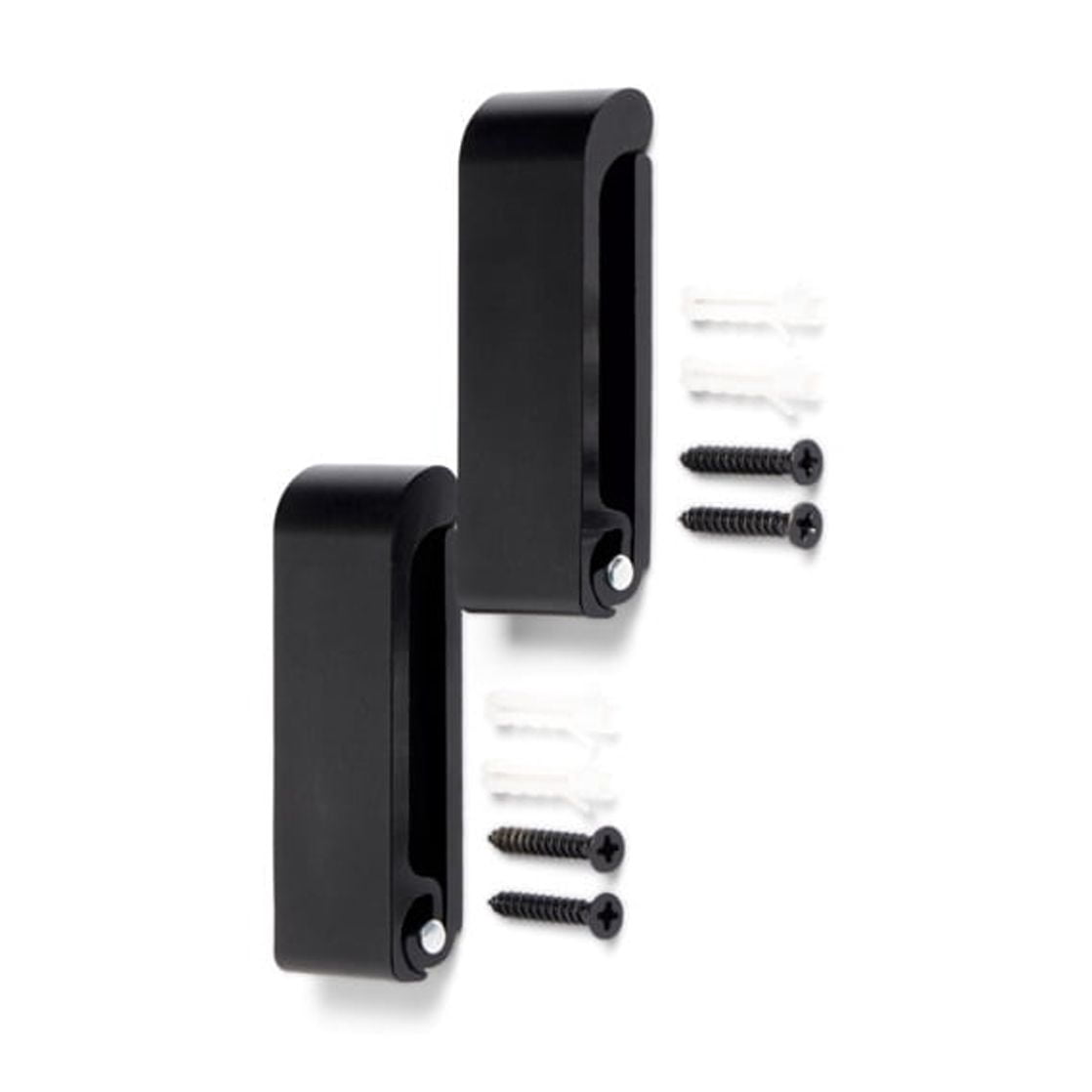 Mainstays Wall Mounted Flip-Down Coat Hooks, Clutter-Free Hanging, Black – 2 Pack