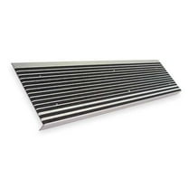 Wooster Products Stair Tread,Black,48in W,Extruded Alum, 511BLA4 511BLA4