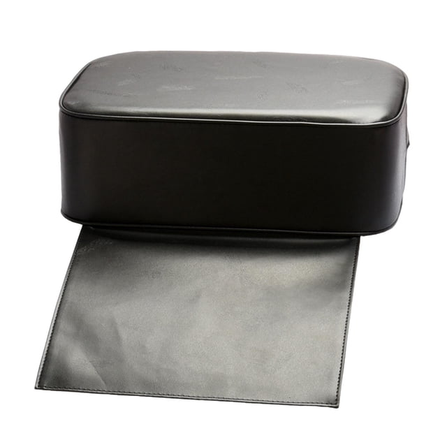 Asiento elevador para niños, asientos elevados para SPA, fácil de limpiar, cubierta de PU duradera de gran tamaño, equipo de salón de SPA, accesorios negro