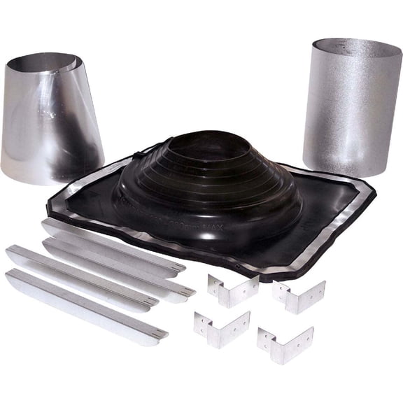 SELKIRK 5 to 8 In. Galvanized with EDPM Roof Pipe Flashing Boot Kit 200275