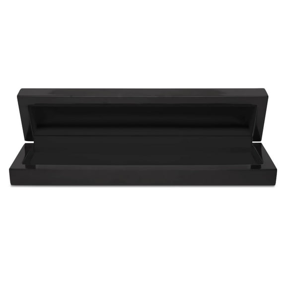 Novel Box Black Wood Jewelry Box for Bracelet 8.75X2.12X1.25 Inches with Black Inside - Wooden Gift
