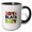 Black/White, variant on 3drose, Dope Black Dad. Black History Month Colorful Artsy Gift for Father, 15oz Mug