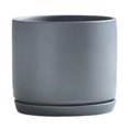 thumbnail image 1 of Matsuzay Macetas mate de tubo - Simple y elegante Cualquier decoración del hogar Tubo mate es simple Jardín y Patio TX gris M, 1 of 6