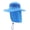 Blue, variant on Home Prefer Outdoor UPF50+ Mesh Sun Hat Wide Brim Fishing Hat with Neck Flap Sun Hat for Men Women