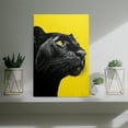 thumbnail image 5 of Striking Black Panther Portrait Canvas Wall Art, 5 of 8