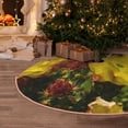 thumbnail image 5 of Sikiie Cactus Flowers Nativity Christmas Tree Skirt, Jesus Christian Winter Holiday Tree Mat Decoration(30-48IN)36", 5 of 6