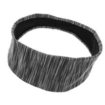 Vocoste 1 Pc Stretchy Nonslip Sweat Wicking Yoga Headband Sweatband for Men Women Gray