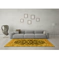 thumbnail image 3 of Ahgly Company Indoor Rectangle Persian Yellow Traditional Area Rugs, 2' x 4', 3 of 4