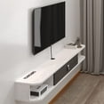 Floating TV Unit, 47'' Wall Mounted TV Floating Shelves with