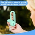 thumbnail image 2 of JYJXWY Portable Hand Fan,USB Rechargeable Fan with Mirror, Cell Phone Holder, Flashlight, 3-Speed, Lanyard, for Suitable Wowen Travel and Outdoor-Green, 2 of 7