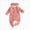 O55-Red, variant on Preemie Newborn Halloween Romper Pumpkin Long Sleeves Footed Pajamas Sleep & Play