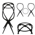 thumbnail image 3 of PVCS Stylish Stand Tool Plastic Folding Stable Wig Hair Head Hat Cap Holder, 3 of 3