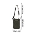 thumbnail image 3 of Bolsa cruzada de nailon para mujer, con portabotellas, bolsillo para teléfono, monedero, correa ajustable, ligera, compacta y versátil para uso deportivo y diario., 3 of 6