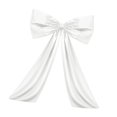 thumbnail image 5 of CarpNettore Large Bow Decor Hanging Ribbon Tie Bow Giant Ribbon Tie Extra Large Satin Ribbon white, 5 of 8