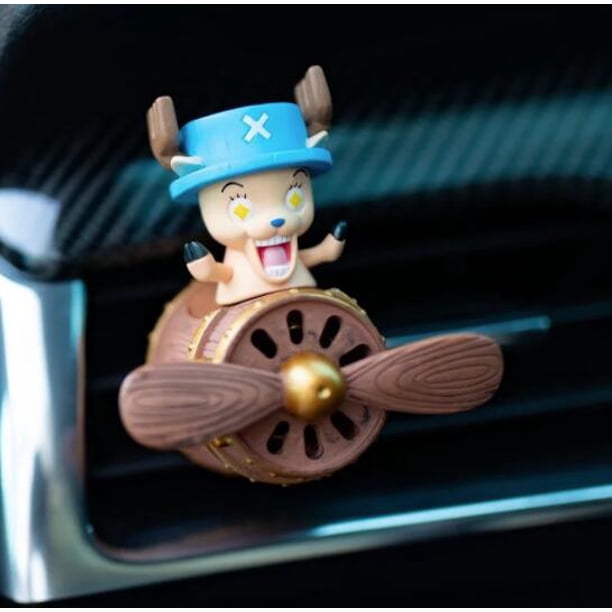 Ventilador de salida de aire acondicionado de coche de una pieza, Luffy, Zoro, Nami, Chopper, Sanji, modelo de figura de acción, Juguetes