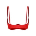 thumbnail image 2 of iiniim Women's Underwire Shelf Bra Sparkle Rhinestone Push Up Padded Balconette Bra Tops Red XL, 2 of 5