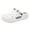 White, variant on Men's Thick Soled Clogs Summer Adjustable Strap Closed Toe Sandals Lightweight Breathable Outdoor Travel Casual Walking Shoes Red Size 8.5