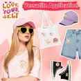 thumbnail image 5 of 17 Pcs Pink Inspirational Iron on Patches for Women, Cute Embroidered Craft Iron Patch for Mending, for Clothes/Jeans/Hats/Backpacks/Jackets DIY Decoration, 5 of 7
