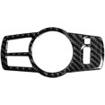 thumbnail image 1 of Accesorios de modificación de coche, cubierta de botón de fibra de carbono para marco de interruptor de faro (color sólido), 1 of 3