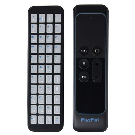 iPazzPort Apple TV Remote Keyboard for Apple TV 4th Generation and Apple TV Case for Apple TV Siri Remote and Bluetooth Connection for Type and Search (Best Remote Desktop Connection Manager)