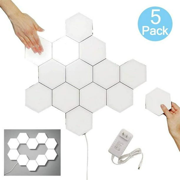 Essential 5 pk hexagon led Hexagonal Touch Sensitive LED Honeycomb 