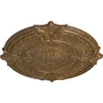 thumbnail image 3 of 53 1/2"OD x 3 1/2"P Attica Acanthus Leaf Ceiling Medallion (Fits Canopies up to 4 5/8"), Hand-Painted Rubbed Bronze, 3 of 5