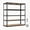36x24x72 in A, variant on Heavy Duty 5 Tier Storage Shelves, 72 in Metal Garage Shelving Unit, Carbon steel frame with MDF boards, 396 lbs per shelf, garage or pantry ready, fittings, hammer and gloves included