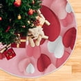 thumbnail image 5 of GZHJMY Valentine's Day Love Christmas Tree Skirt Home Decoration Large Round Christmas Tree Skirt for Holiday Party Home Christmas Day Ornaments, 35.4", 5 of 6