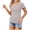 Light Gray, variant on Stichou Women's Crew Neck Short Sleeve Cotton Tees Summer Spring Fashion Slim Fit T Shirt Basic Y2K Tops Wine XL