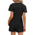 thumbnail image 4 of Ichuanyi liquidación moda femenina sexy verano manga casual de manga corta camiseta de empalme de dos piezas set de dos piezas ICHUANYI WER202308213067, 4 of 7