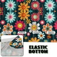 thumbnail image 5 of Xoenoiee Hippie Daisy Flower Pattern Stretch Armless Folding Sofa Slipcover Elastic One Piece Spandex T Cushion Futon Bed Covers Decorative Dust Proof Furniture Protector, 5 of 7