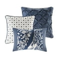 thumbnail image 4 of Home Essence Adela 7 Piece Cotton Printed Comforter Set, Indigo, Cal King, 4 of 8