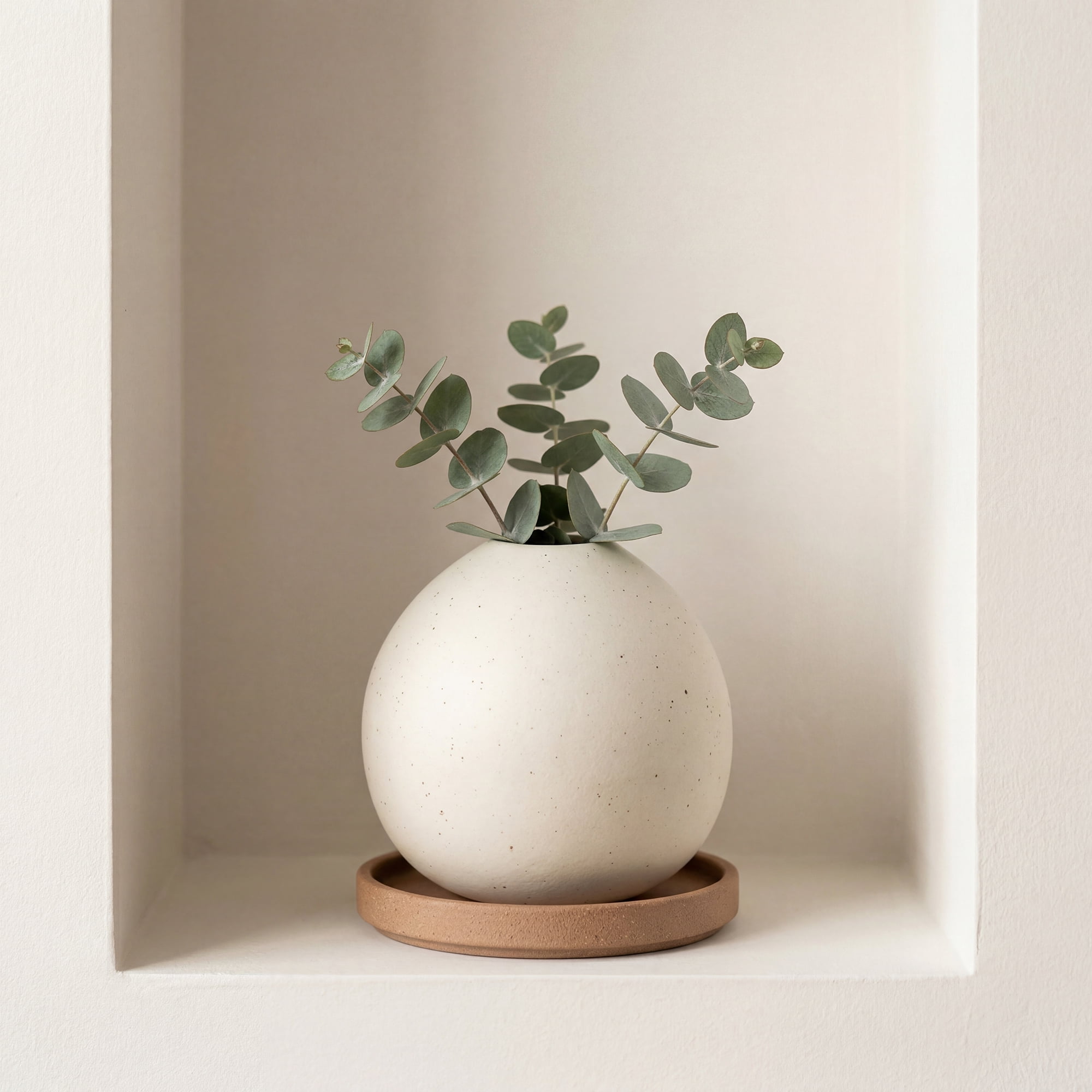 Unique Bargains Tiny Ceramic Bud Small Decorative Flower Vase Beige 3"L x 3"W x 3.3"H