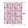 thumbnail image 5 of Classic Princess Pattern Shower Curtain 72"x84" ,Bathroom Decorative Shower Curtains Set with 12 Hooks,Modern Waterproof Washable Shower Curtain, 5 of 6