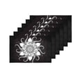 thumbnail image 4 of MKHERT Trippy Nautical Mandala with Octopus Tentacles and Floral Elements Placemats Table Mats for Dining Room Kitchen Table Decoration 12x18 inch,Set of 6, 4 of 4