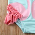 thumbnail image 5 of Aunavey Baby Toddler Girls One-Piece Flamingo Swimsuits Ruffle Bathing Suit Beachwear, 5 of 6