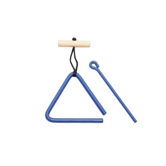 Triangulo Musical de Acero ZPERCUZZION 10cm Azul