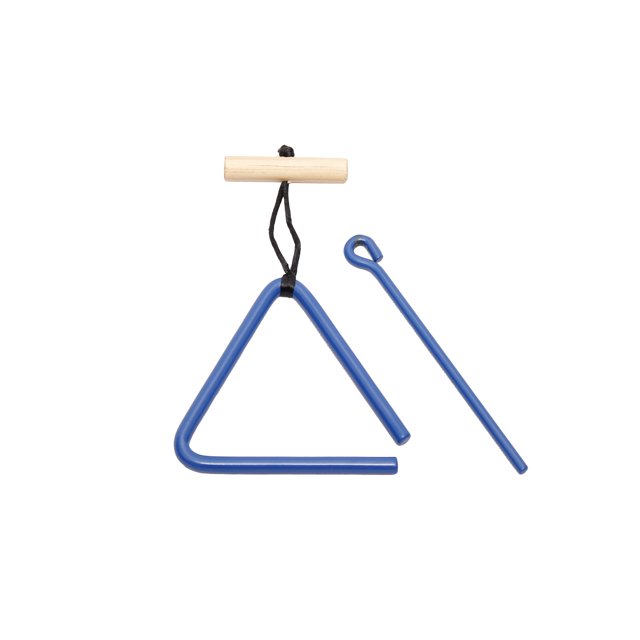 Triangulo Musical de Acero ZPERCUZZION 10cm Azul
