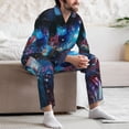 thumbnail image 7 of Sikiie Modern Colorful Eyes Mens Pajama Set, Soft Warm Long Sleeve Sleepwear, Cozy Button-Down Pjs for Men-XX-Large, 7 of 7