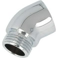 thumbnail image 1 of G1/2 Shower Elbow Adapter Shower Arm Extension Chrome Finish Silver Rustproof Copper Pipe Fitting Durable Coupling, 130 Degree, 1 of 7