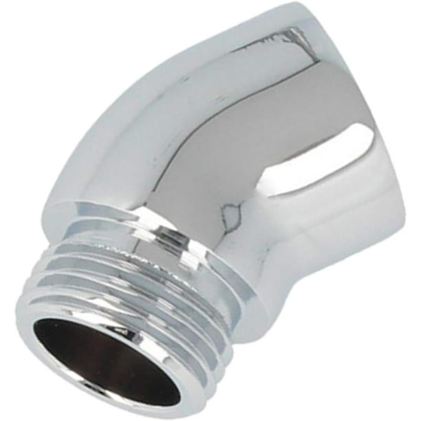 Adaptador de codo de ducha G1/2 extensión de brazo de ducha acabado cromado plateado