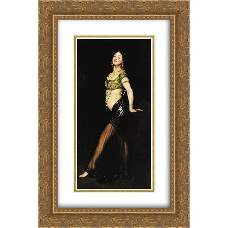 robert henri 2x matted 16x24 gold ornate framed art print salome