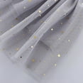 thumbnail image 6 of AJTQTH Skirt for Girls Summer Elastic-Waisted Solid Color Mesh Short Skirts Layered Lightweight Stars Sequins Glitter Stylish Mini Skirt for Street Party Gray 2-3Years, 6 of 7
