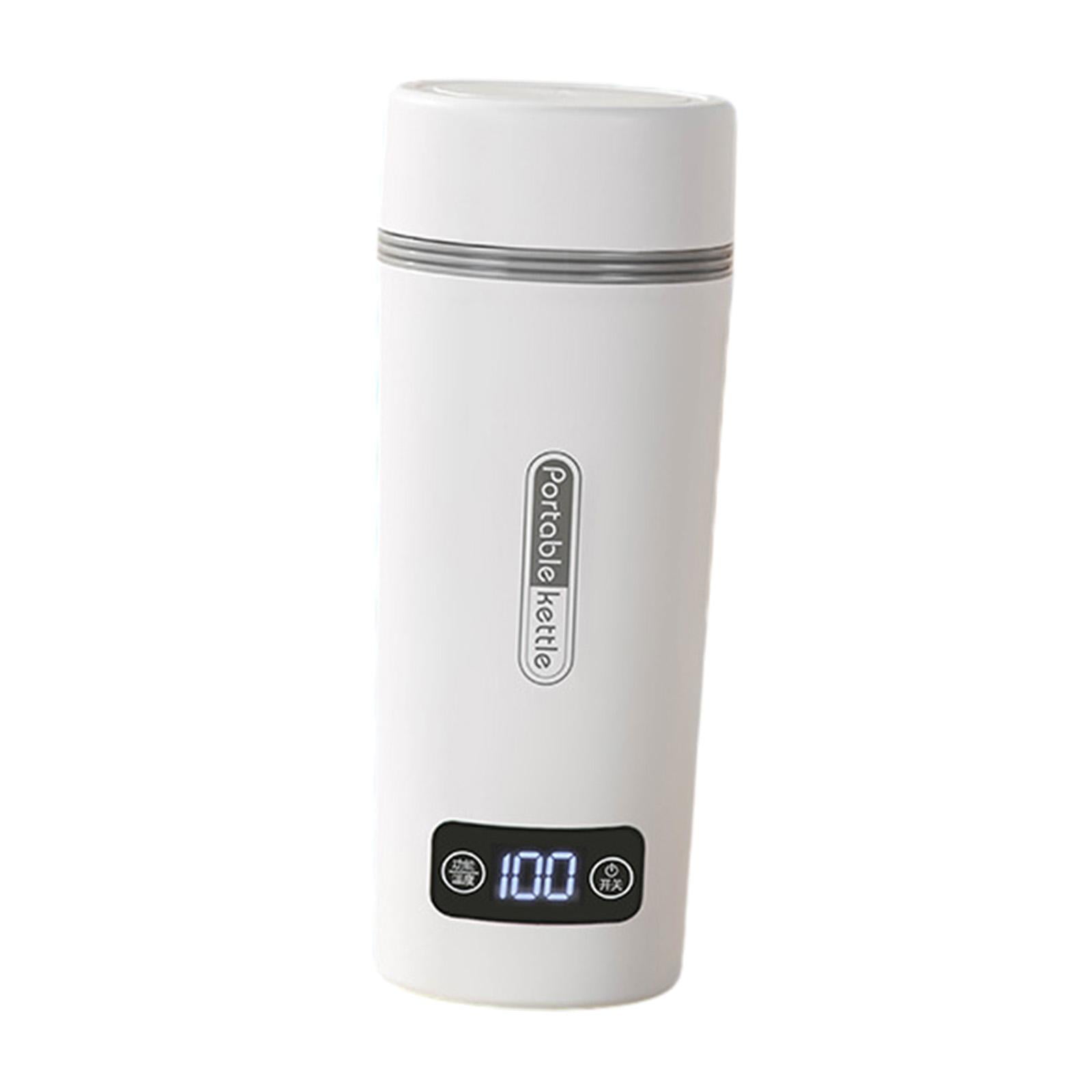 350ml Portable Kettle Electric Tea Kettle Insulated Smart Teapot Coffee Kettle Small Water Boiler for Parties Household Trips white