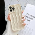 thumbnail image 6 of for iPhone 14 Pro Case 6.1 Inch Cute Wavy Curly Wave Phone Case Aesthetic Water Ripple Pattern Soft Bumper Case for Women Girls Silicone Shockproof Protective Case, Silver, 6 of 9