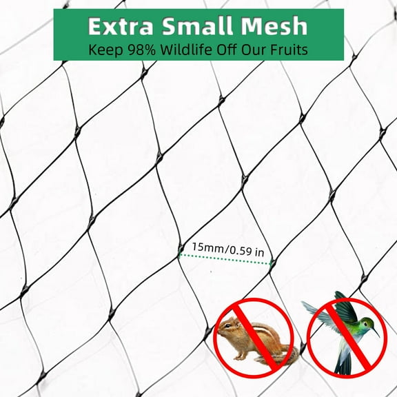 Innens 13/33ft Garden Anti Bird Netting Reusable Net Mesh Plant Protection Barrier