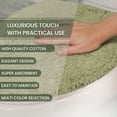 thumbnail image 3 of HOME WEAVERS Waterford Collection Cotton Toilet Lid Cover, 18" x 18", Green, 3 of 9